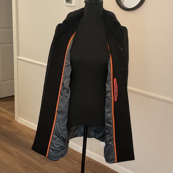 J. Crew Classic Black Pea Coat - Picture 2 of 3